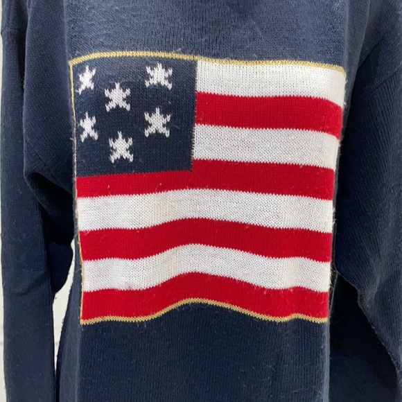 Vintage “ugly” American Flag sweater, medium - Picture 4 of 7